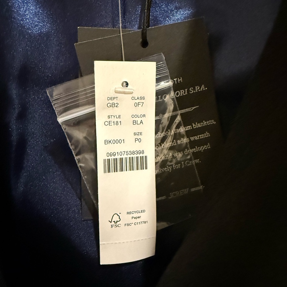 J.CREW *NWT* Nello Gori Toscana coat in Italian stadium-cloth wool blend - Picture 5 of 5